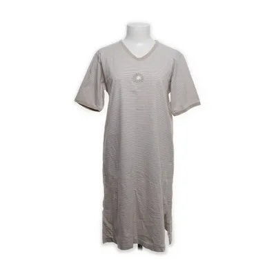 Dress (Beige, White) from Mangoon Cotton