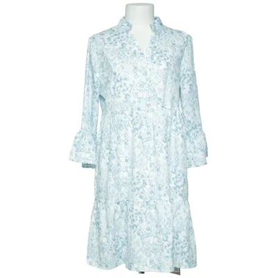 Robe (Bleu, Blanc) de Emery Rose Élasthane, Polyester