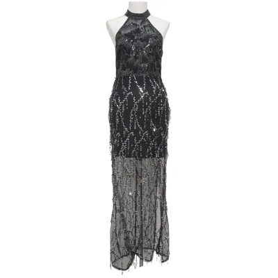 Aftenkjole (Sort) fra Double Crazy Elastan, Polyester