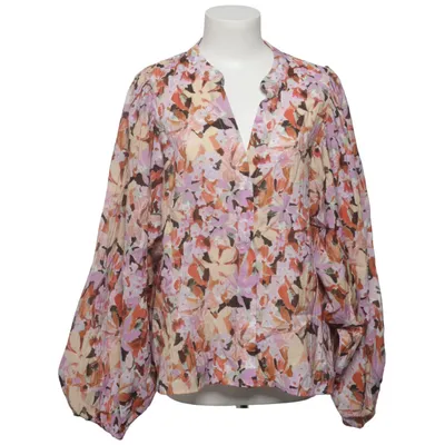 Bluse (Beige, Flerfarvet) fra Lindex Polyamid, Viscose