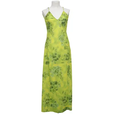 Långklänning (Grön, Gul) från Zara Polyester