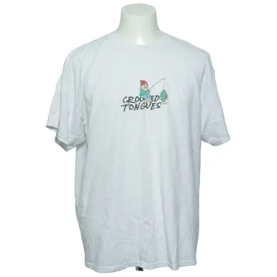 T-shirt (Blanc, Multicolore) de Crooked Tongues Coton
