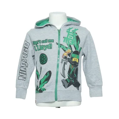 Hoodie (Gray, Green, Multicolored) from LEGO Cotton, Polyester