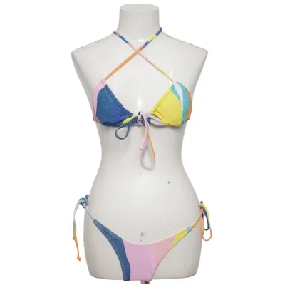 Bikini (Blå, Pink, Gul, Flerfarvet) fra Zaful Elastan, Polyester