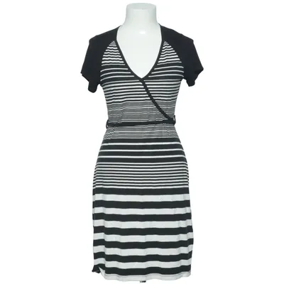Wrap dress (Black, White) from Flame Elastane, Viscose