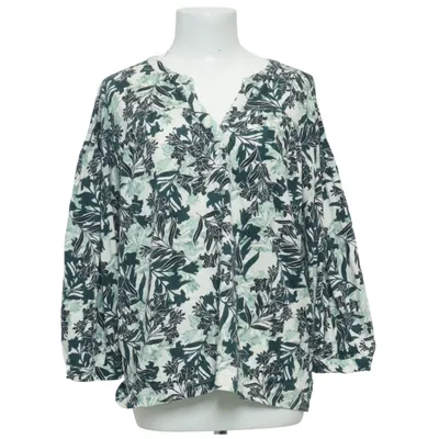Bluse (Hvid, Grøn) fra Style & Co Bomuld, Modal