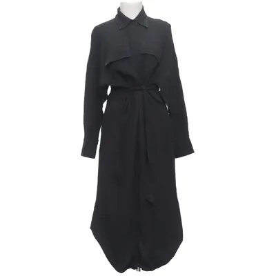 Shirt dress (Black) from Massimo Dutti Viscose