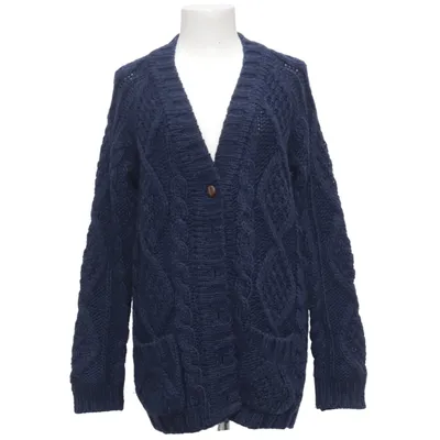 Cardigan (Blue) from Gharani Strok Acrylic, Alpaca wool