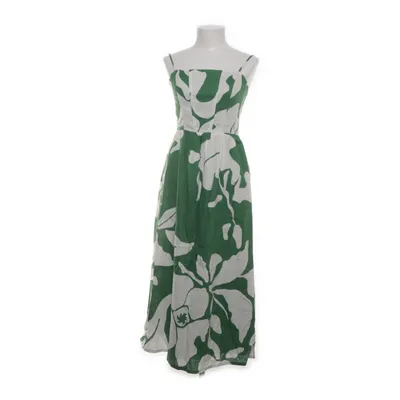 Klänning (Grön, Vit) från H&M Bomull, Linne, Viskos