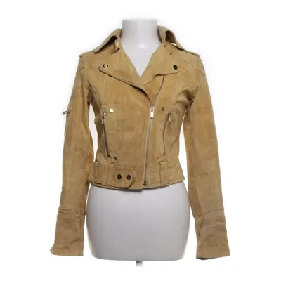Bikerjack (Beige) van Goosecraft Leer, Polyester