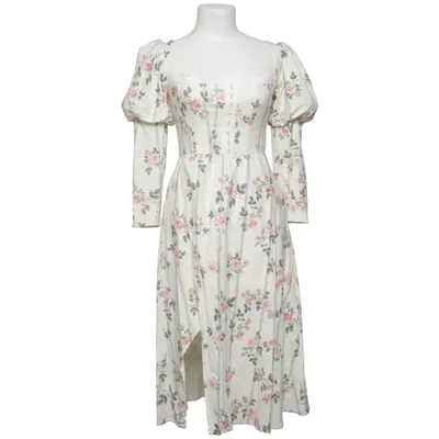 Långklänning (Vit, Flerfärgad) från For Love & Lemons Elastan, Linne, Polyester, Viskos