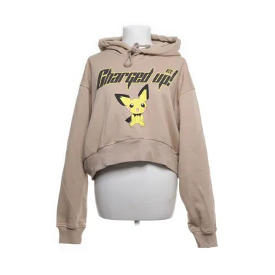 Hoodie (Beige, Multicolored) from Bershka Cotton, Elastane