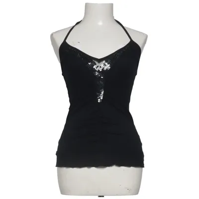 Halterneck top (Sort) fra Zoul Elastan, Viscose