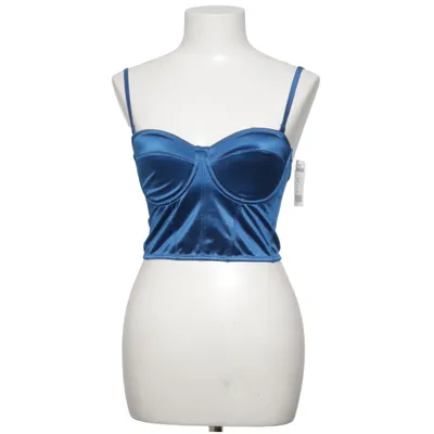 Crop top (Blå) fra Amisu Elastan, Polyester