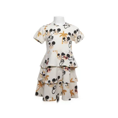 Kjole (Beige, Flerfarvet) fra Mini Rodini Bomuld, Elastan