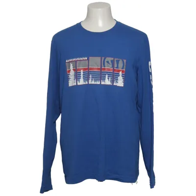 Långärmad t-shirt (Blå) från Warrior Bomull, Polyester