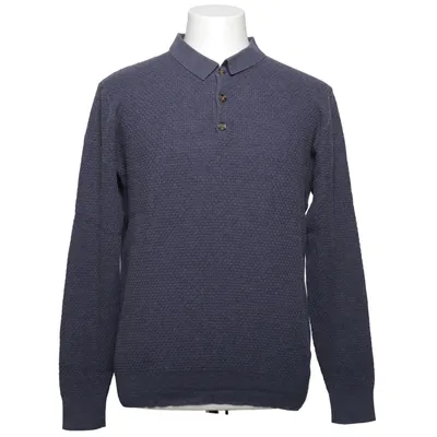 Poloshirt (Blauw) van John Henric Kasjmier, Katoen