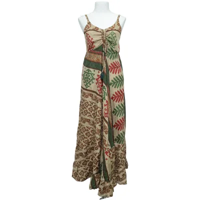 Långklänning (Beige, Röd, Grön) från Corte Hindu Silke