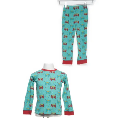 Pajamas (Turquoise, Multicolored) from Little Green Radicals Cotton