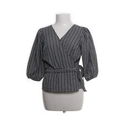 Wikkelblouse (Zwart, Wit) van America Today Katoen, Elastaan, Polyester