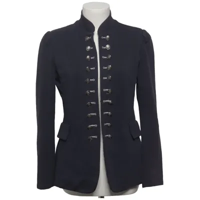 Blazer (Blå) fra Chica London Bomuld, Elastan