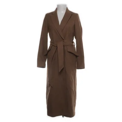 Manteau (Marron) de Mango Suit Coton, Polyamide, Polyester, Laine