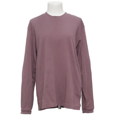 Långärmad t-shirt (Lila) från Uniqlo U Bomull, Återvunnen polyester