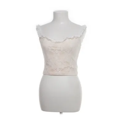 Linne (Beige, Vit) från Shein Elastan, Polyester