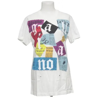 T-shirt (Blanc, Multicolore) de John Galliano Coton