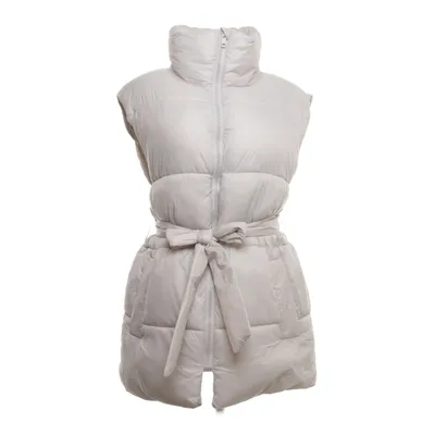 Outer vest (Gray, Beige) from H&M Polyamide, Polyester