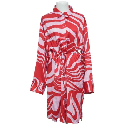 Skjortekjole (Rød, Pink) fra Lindex Polyester