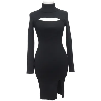 Turtleneck dress (Black) from GiorGia Cotton, Viscose