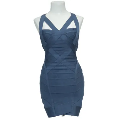 Robe de cocktail (Bleu) de Hervé Léger Élasthane, Polyamide, Viscose