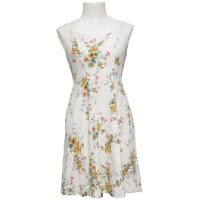 Dress (White, Multicolored) from Old Navy Linen, Viscose