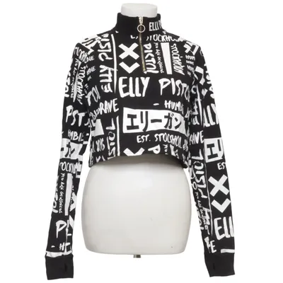 Sweatshirt (Noir, Blanc) de Elly Pistol Coton, Élasthane