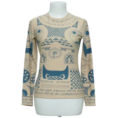 Unterziehshirt (Beige, Blau) von Maison Martin Margiela by H&M Elasthan, Polyamid