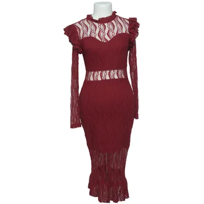 Jurk (Rood) van Lucy Wang Elastaan, Polyamide, Polyester