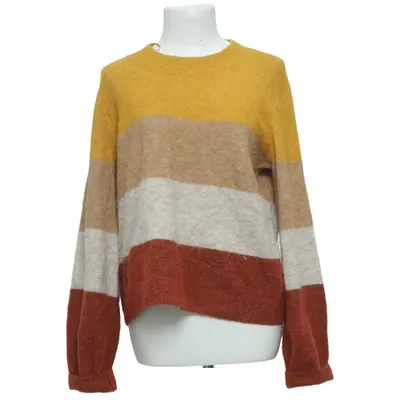 Strickpullover (Gelb, Braun, Beige) von Second Female Alpakawolle, Elasthan, Polyamid