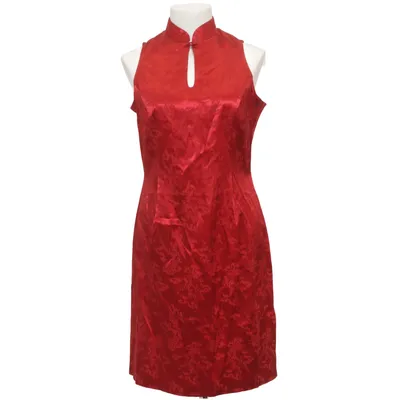 Cheongsam (Rood) van Principles Acetaat, Katoen, Elastaan