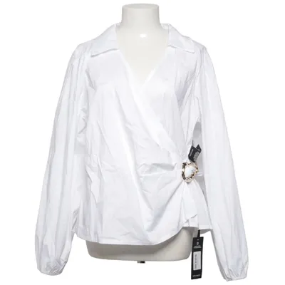 Blouse portefeuille (POPLIN WRAP BUCKLE BLOUSE) de MW Coton, Élasthane