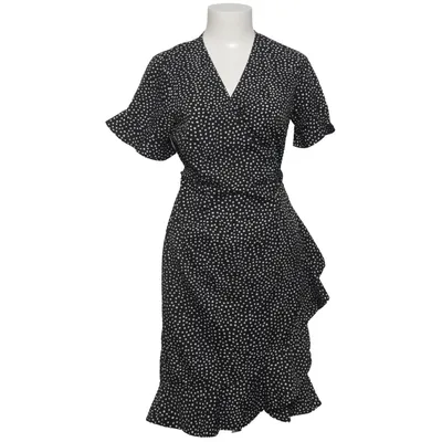 Wrap dress (Black, White) from Vero Moda Recycled polyester