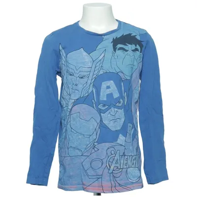 T-shirt à manches longues (Bleu, Multicolore) de Marvel Avengers Coton