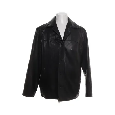 Leather jacket (Black) from Trapper Acetate, Polyamide, Polyester, Leather