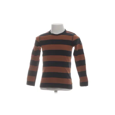 Langærmet t-shirt (Brun, Sort) fra Polarn O. Pyret Økologisk bomuld