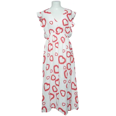 Robe longue (Blanc, Rouge) de New Collection Coton