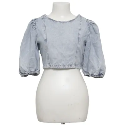 Crop top (Bleu) de Perfect Jeans Gina Tricot Coton