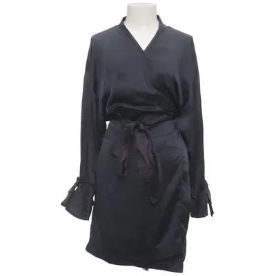Wikkeljurk (Zwart) van Viktor & Rolf x H&M Zijde