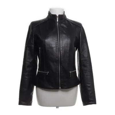 Leren jack (Zwart) van Goldstein Leer, Polyester