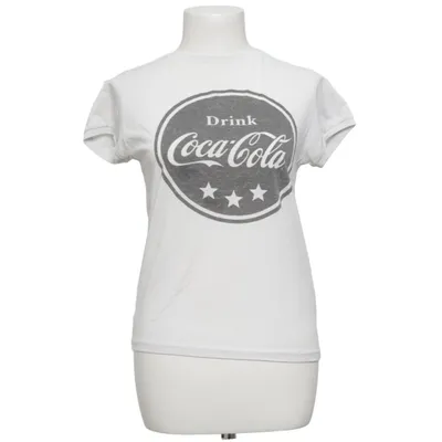T-shirt (Weiß) von Coca Cola Baumwolle, Polyester