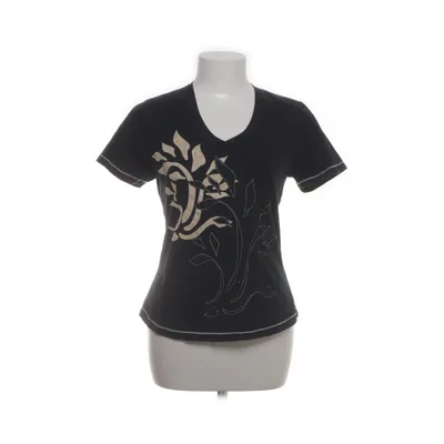 T-shirt (Black, Multicolored) from Green House Cotton, Elastane